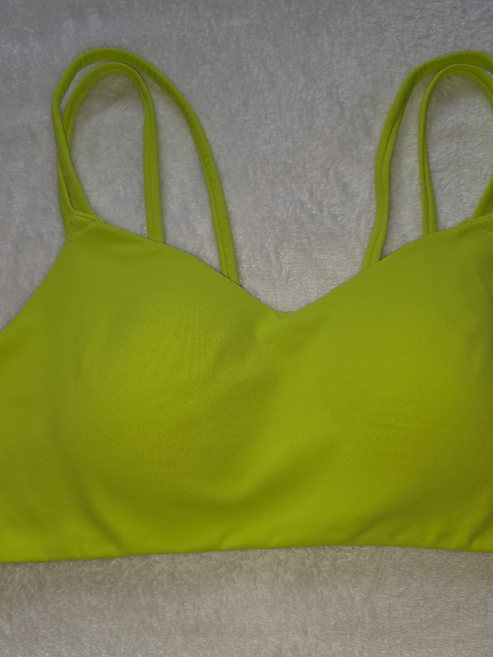 Avia Neon Lime Double-Strap Sports Bra